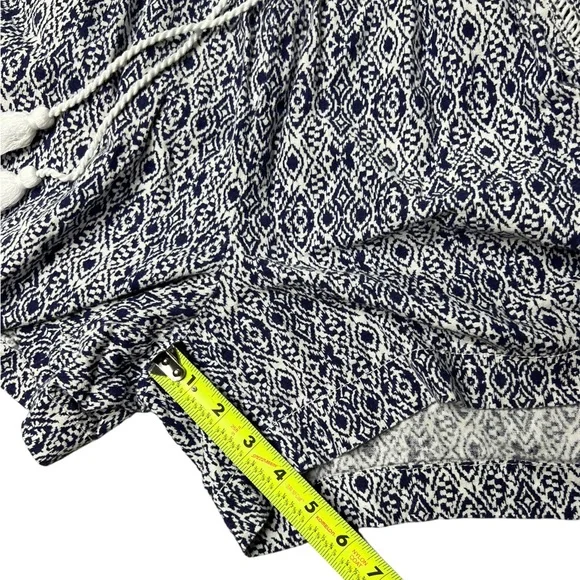 Briggs New York Size XL Women’s Shorts Linen Blend Pull-On Summer Blue White - Picture 16 of 16